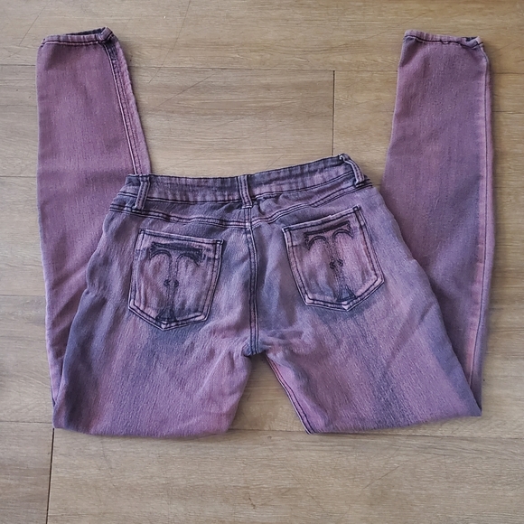 Vintage Tripp NYC Daang Goodman Purple Wash Skinny Jeans. - Picture 7 of 16